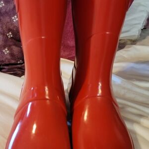 Hunter Rainboots Red size 8 I'm great used condition